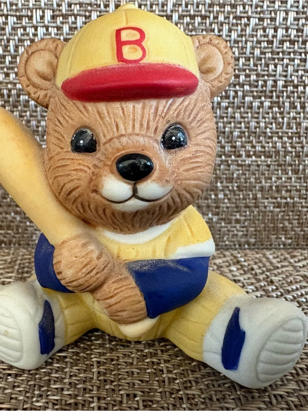 Three Vintage Homco Playtime Bears Sailor Cowboy Baseball Player 1417 Figurines